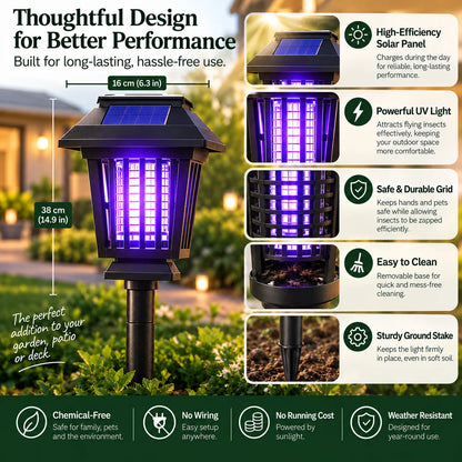 Repella™ Solar Charged Bug Zapper Lamp