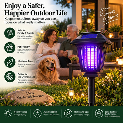 Repella™ Solar Charged Bug Zapper Lamp