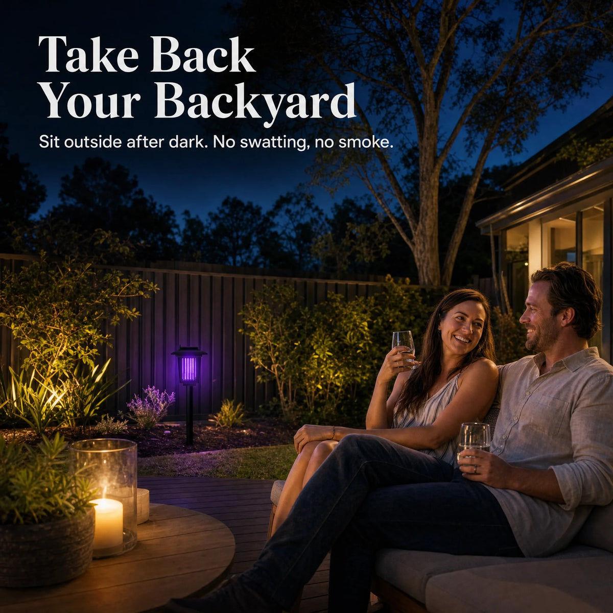 Repella™ Solar Charged Bug Zapper Lamp